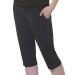 Monterey Club Women's Ultimate Golf Capris #2823 Black 6