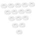 15pcs Aromatherapy Tablets Car Diffuser Pad Oil Diffuser Pads Refill Hollow Pad Diffuser Essential Oil Air Freshener Refill Diffuser Replacement Pad Vent Clip Pads Locket White Pe