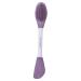 Housoutil Makeup Cleanser Brush Wash Brush Dual Sided Applicator Scrubbers Silicone Cleansing Brush Clay Applicator Cleaning Scrubber Mud Cleaner Facial Plastic