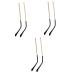 Baluue 3 pairs of glasses legs sunglasses frame universal glasses arm hinge hinge underpants glasses brick bruises replacement tample glasses frames men and women metal black frame