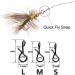Greatfishing Stainless Steel Quick Change Fly Hook Snap Combo - 150pc, 3 Sizes - Buy Online on GoSupps.com