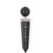 Obsidian Crystal Pendant Necklace & Wand Set for Yoga Reiki Meditation - Buy Online on GoSupps.com