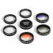 Bower 6 Piece Special Effects Filter Kit for DJI Phantom 3 & 4 Drone - Gradient Gray, Orange & Blue Star Filters - Includes Lens Caps & Case - Buy Online on GoSupps.com