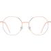 Shop Aiweijia Classic Vintage Glasses - Metal Frame Blue Light Blocking in Rose Gold | International Shipping Available - Buy Online on GoSupps.com