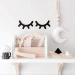huanzhi 2 Pairs of Sleeping Eyes Wooden Eyelashes Children's Bedroom Wall Art  - Buy Online on GoSupps.com