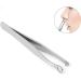 UUYYEO Stainless Steel Round Head Tweezers Nose Hair Tweezer Eyebrow Clippers Trimmer Round Tip Grooming Tweezers for Men Women - Buy Online on GoSupps.com