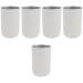 Alipis 5 pieces stainless steel mund water cup stainless steel cup toothbrush storage cup children's travel toothbrush toothbrush children's bathroom cup or