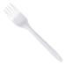 Daxwell Medium Weight Polypropylene 6 5/8" Fork Individually Wrapped White Recyclable (Box of 250) Fork Case of 250