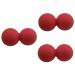 Gleavi 3st silicone gag foot massage relaxation ball muscle roller Oarnut lacrosse Massage ball peanut ball peanut ball peanut yoga roller peanut balls massage ball scroll wheel fitness