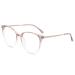 Firmoo blue light filter Reading glasses with prescription 3.0x women men anti blue light computer glasses visual aid glasses reading help reading glasses blind -free 3.0x pink with clear