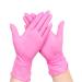 STRONG Disposable Pink Pearl Nitrile Examination Gloves | Medical | Industrial | Hair Beauty | Food| Janitorial |Powder Free|Latex Free|Size: EXTRA LARGE(1 Box of 100) XL Pink