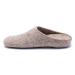 Made For You Women s Natural Wool Slippers with Arch Support insole Hypoallergenic with non-slip rubber sole 10-10.5 Wide Grey