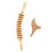 Baymate massage roller back with handle set 12 round wooden body massage devices relaxation set scalbing made of wood for back neck waist relief from muscle pain unit size as shown in the picture