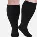 Buy 4 Pairs Oversize Compression Stockings for Women | Colorful Medical Support Socks | Breathable Elastic Nylon Travel & Sports Socks (2XL/3XL/4XL) - Buy Online on GoSupps.com