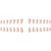 JUSTOTRY 24 Pcs Gradient Almond Short False Nails White Nude Solid Press on Nails Pattern Glossy Fake Nails Short French Oval Medium Stick on Nails for Women and Teens Nails Art 05 white&nude1 - Buy Online on GoSupps.com