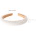 scicent Head Bands 2 Pieces Plain Cute Headband for Girls Rhinestone Sequin Embellished Hair Band for Party Padded Hairbands Wide Non-Slip Hair Hoops - 26415 - Buy Online on GoSupps.com