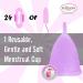 Blossom Menstrual Cup - Eco-Friendly Reusable Silicone Period Cup (Small Purple) | Say Goodbye to Tampons - Buy Online on GoSupps.com