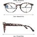 Buy Blue Light Blocking Round Reading Glasses for Women - Leopard Spring Hinges 1.75x - Computer Eye Protection - Buy Online on GoSupps.com