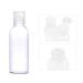 6-Piece Travel Bottle Set with 2 Funnels | 100ml Transparent Cosmetic Plastic Bottles for Shampoo Lotion & Travel Accessories - Buy Online on GoSupps.com