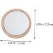 Minkissy 6-Piece Rustic Makeup Mirror Set with Wooden Frame - Portable, Compact, Handheld Vanity Mirrors for Women - Ideal for Travel and Gifts - Buy Online on GoSupps.com