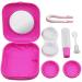 Gemini_mall Pink Contact Lens Travel Kit - Pocket Size Protective Case for Travel | Shop Now - Buy Online on GoSupps.com