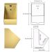 304 Stainless Steel Family Bathroom Toilet Men's Urinal Troughs with Sensor Flush Valve Ommercial Men's Adult Urinal Bathroom Toilet for Bathrooms Hotels Shopping Black (Gold) - Buy Online on GoSupps.com
