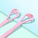 HugMiu Soft Silicone Tongue Scraper Cleaner - Premium Oral Care Tool for Bad Breath Relief - Pink - Buy Online on GoSupps.com
