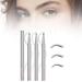 Double Tip Lower Eyelash Pencil 2024 New 3D Waterproof Eyelash Pen Eye Liner Liquid Eyeliner Dual Pronged Bottom Eyelashes Pen Waterproof Liquid Eyeliner for Natural Eye Makeup (3PCS)