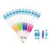 Newgen Medicals Toothbrush Large Pack: 12-pack branded toothbrushes with tongue cleaners hard 4 colors (Hand toothbrush large pack brush for dental care children)