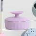 SOLUSTRE Makeup Brush Cleaner Silicon Makeup Brush Cleaning Tool Cosmetic Brush Cleaning Pad with Color Removal Sponge 2 in 1 Cleaner Box for Dry Brush Color - Buy Online on GoSupps.com