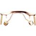 MAYABI Metal Replacement Nose Bridge 1 Piece Metal Replacement Nose Bridge for Rimless Glasses Reading Glasses Gold