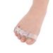 DEAVER Foot Massage Two-Piece Set Toe Separators for Overlapping Toes Gel Silicone Straightener Corrector Spreader Spacers Hallux Valgus Crooked Toes 4 sets
