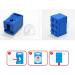 Brick Design Toothbrush Case Cover Holder Set for Kids - 3Pcs-BlockHolders - Buy Online on GoSupps.com