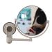 Bath Mirror Cosmetic Mirror 1X/3X Magnification Suction Cup Adjustable Double-Sided Bathroom Mirror