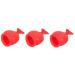 Beavorty 3pcs Silicone Fish Lip Filler (red) Lips Plumper Enhancer Lip Plumper Bigger Device Lab 8.2x6cmx3pcs Redx3pcs