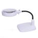 Six LED Light Plug-in Magnifier Maintenance Reading Lighting Multi-Function Workbench Light Magnifying Glass White 10 Times Made in China