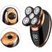 Buy Electric Razor for Men - 5 in 1 Shaver with Floating Heads Hair Clipper Nose & Ear Trimmer | USB Rechargeable & Facial Cleaning Brush - Buy Online on GoSupps.com