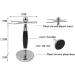 Buy HRTC Men's Rasier Brushes Set - Fashionable Silberspitz Dachshaar Razor Brush & Holder Bowl (10x16.5cm) | International Shipping Available - Buy Online on GoSupps.com