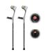 1 Pair of Forearm Crutches Crutches for Adults Comfortable Grip Crutches for Walking Heavy Duty Non-Slip Rubber Feet Mobility Aid for Elderly Seniors & Handicap Grey It's so Kind of You Safehappy