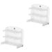 DOITOOL 2pcs Egg Storage Box Eggs Plastic Trays Egg Tray Fridge Organizer Camping Egg Carton re-usable