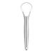 Tongue Scraper Stainless Steel Tongue Cleaner Metal Tongue Care Tool Oral Cavity Scrapers Tongue Scraping Fresh Breath Care Scraper for Dental Hygiene and Reducing Bad Breath ('Handle' Shape)
