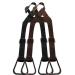 Showman Heavy Duty Nylon Adjustable Buddy Stirrups Black