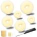 Hair Bun Maker Set Donut Bun Maker With Hair Bun Shaper Set (2large  2medium and 2small) 10pieces Hair Elastic Bands 20pieces Hair Bobby Pins(Golden)