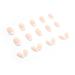 Justotry 24 Glossy Almond Press-On Nails | Short White French & Nude Oval Acrylic Artificial Nails for Women - Buy Online on GoSupps.com