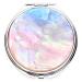 MADDesign Mother of Pearl Makeup Compact Purse Mirror Double Sided Folding Magnify Clouds