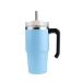 Large-Capacity Stainless Steel Car Mug Multi-Color Style with Handle Ice Bully Mug Car Office Beer Mug Thermal Insulation and Cold Storage Light Blue 30oz