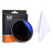 K&F Concept 62mm ND2-ND400(1-9 Stop) Filter, Variable ND Filter, Ultra-Slim/Multi Coatings, for Camera Lens + Cleaning Cloth