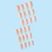 Justotry 24-Piece Almond Press-On Nails - Glossy Pink & Nude French Artificial Nails for Women - Short Acrylic Fingernails - Buy Online on GoSupps.com
