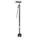 MidiLi Crutch Elderly People Auxiliary Four-Jaw Assist Cane Rotate Four Feet Telescopic Walking Stick Ltifunction Non-Slip Everything is fine