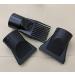 Professional Plastic Hair Dryer Nozzle Comb Set - 3Pcs Concentrator Replacement Attachments for Hair Styling - Fits Outer Dia 4.5-4.6cm - Black - Buy Online on GoSupps.com